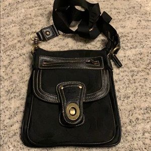 Coach black crossbody bag